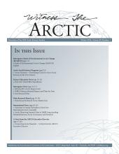 Witness the Arctic Volume 20 Number 1 Witness the Arctic Volume 20 Number 1