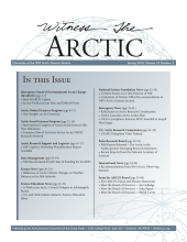 Witness the Arctic Volume 18 Number 2 Witness the Arctic Volume 18 Number 2