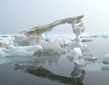 Sea ice sculptures in Utqiaġvik, Alaska. Photo by Frank Kelley.