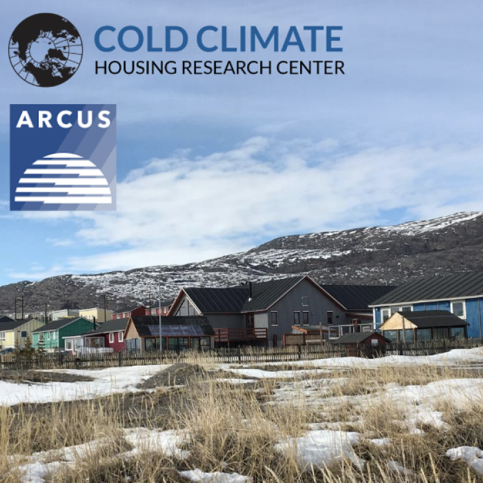 Image of homes in an Arctic landscape. 
